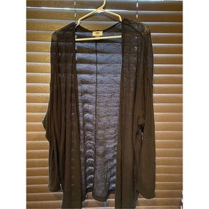 Old Navy sheer black long sleeve cardigan xxl